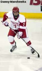 Senior Kasey Boucher registered a plus-15 rating in 20 of 21 league games this season for the Terriers