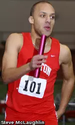 Senior Joel Senick won the 400m dash with an IC4A-qualifying time of 48.75.