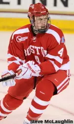 Sophomore Patrick MacGregor made his Beanpot debut on Monday.