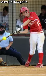 Junior Emily Roesch hit her team-leading third home run of the season.