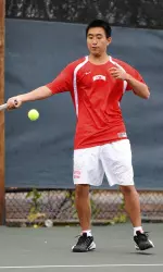 Senior Regis Chang dropped just three games at No. 5 singles.