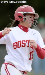 Sophomore Brittany Clendenny led BU with five doubles on the afternoon.