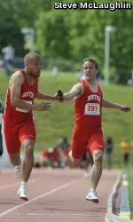 Joel Senick and Stephen Vitale were part of the record-setting 4x400m relay team.