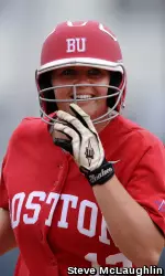 Sophomore Megan Volpano led BU with five hits on the day.