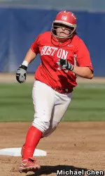 Sophomore Megan Volpano hit her fourth home run of the season.