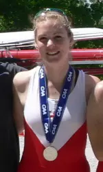 Senior Cheryl Copson stroked the V8 boat to a silver at the CAA Championship.