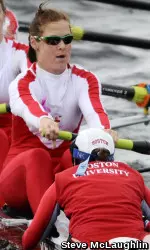 Cheryl Copson ('12) stroked BU's V8 boat to a silver at the CAAs and a bronze at the Eastern Sprints.