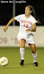 Freshman Jenna Fisher scored her first collegiate goal against Northeastern.