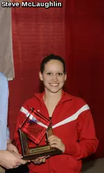 Junior diver Melinda Matyas won her third straight Diver of the Meet award.