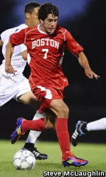 Sophomore Cameron Souri recorded his first career point with an assist against Holy Cross last year.