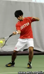 Sophomore Emilio Teran was one of five Terriers to claim two singles victories.