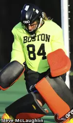 Senior Jess Maroney saved all three shots she faced.