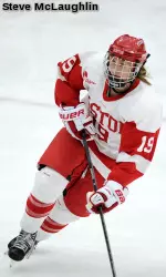 Senior Jenelle Kohanchuk now leads the Terriers with 12 goals after her two tallies on Saturday.
