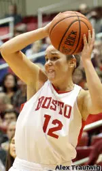 Junior Danielle Callahan averages 8.5 ppg off the bench for BU.
