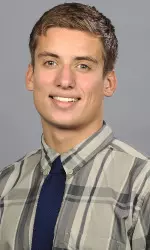 Freshman Austin Dickey won the 100m breaststroke at UMass.