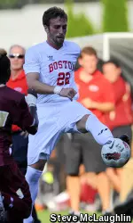 Senior Evin Nadaner earned his first point of the season with an assist on sophomore Lucas McBride's goal in the 79th minute.