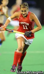 Freshman Taylor Blood and the Terriers head to Worcester to face Holy Cross.