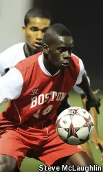 Junior Dominique Badji leads the Terriers with 24 shot attempts.
