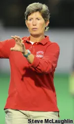 Head coach Sally Starr looks to guide BU to its 12th win of the season.