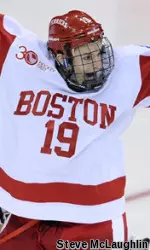 Freshman Robbie Baillargeon had a game-high five shots on the night.