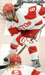 Kayla Tutino scored the game-winning goal in the Terriers' 5-1 win against Connecticut in last year's Hockey East tournament.