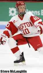 Sophomore Alexis Woloschuk's game-winning goal was the first of her collegiate career.