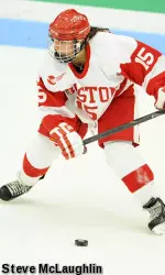 Sophomore Lillian Ribeirinha-Braga leads the league with 21 blocked shots.