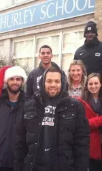 Over 300 BU student-athletes from all 25 varsity sports participated in this year's Holiday Reading Program
