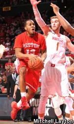 Senior D.J. Irving finished with more than 20 points for the third time in five games.