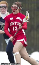 Freshman Ally Adams tied for the team lead with three points (2g, 1a).