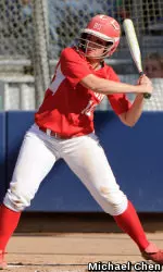 Junior Brittany Clendenny went 2-of-3 with an RBI and run scored vs. Maryland.