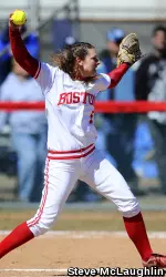 Senior Whitney Tuthill allowed just three earned runs in a combined 11 innings of work Saturday.