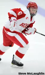 Junior Shannon Doyle blocked 88 shots this past season, 23 more than the next closest Hockey East skater.