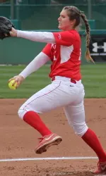 Senior Whitney Tuthill finished with a career-high 12 strikeouts in her fourth shutout of the season.