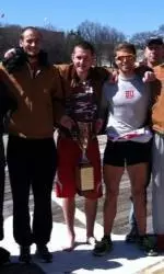 The varsity eight boat won its eighth straight Bill Cup by 6.5 seconds.