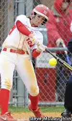 Junior Brittany Clendenny went 3-of-6, highlighted by a two-RBI double in the second game.