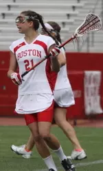 Sophomore Lindsay Weiner led BU with a career-high four assists against the Catamounts.
