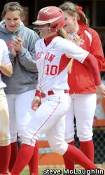 Junior Amy Ekart hit a three-run blast vs. UConn back on April 3.