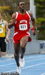 Senior R.J. Page won the 100m dash with a time of 10.62 seconds.