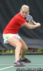 Sophomore Johanna Hyoty earned a win against the region's No. 18 Tanvi Shah.