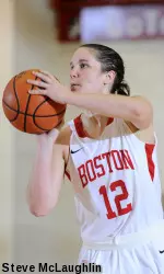 Senior Danielle Callahan led BU with 12 points and a career-high 11 assists.