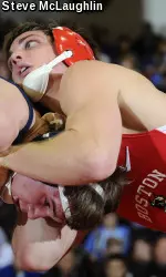 Senior Nick Tourville earned a pair of wins for BU.