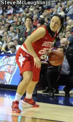 Sophomore Clodagh Scannell led BU with 15 points, all in the second half.