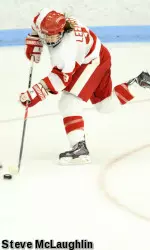 Sophomore Sarah Lefort is tied for the NCAA lead with 19 goals.