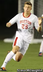 Senior Parker Powell tallied his first goal of the season at No. 25 Dartmouth on Tuesday.