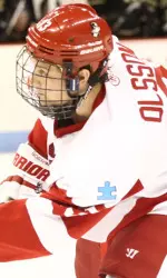 Freshman Nikolas Olsson scored for the U18 squad in their most recent visit to Agganis Arena.