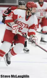 Junior Sarah Lefort has registered eight multi-point games this season.