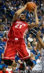 Sophomore Cedric Hankerson led all players with 26 points and 10 rebounds.