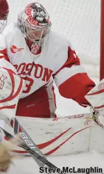 Sophomore Victoria Hanson has a 1.71 goals-against average over her last four starts.