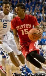 Freshman Cheddi Mosely is third for BU in scoring at 8.5 ppg